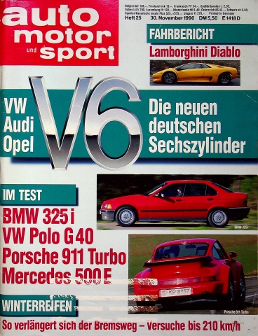 Deckblatt Auto Motor und Sport (25/1990)